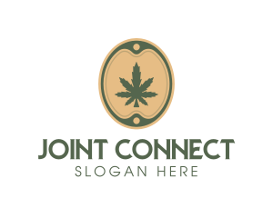 Joint - Cannabis Leaf Marijuana logo design