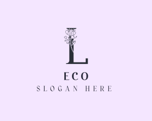 Floral - Organic Flower Letter L logo design