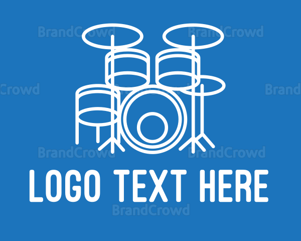 Drumming Band Drums Logo