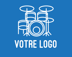 Drumming Band Drums Logo