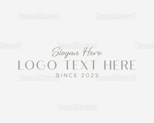 Elegant Signature Business Logo