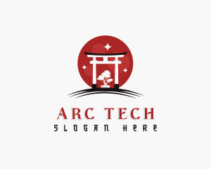 Arc - Oriental Gate Arc Landmark logo design