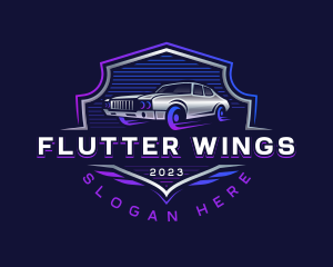 Car Wing Vehicle logo design