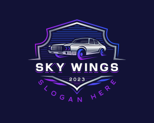 Car Wing Vehicle logo design