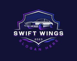 Car Wing Vehicle logo design