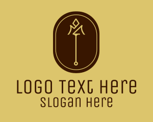 High Class - Luxury Trident Emblem logo design