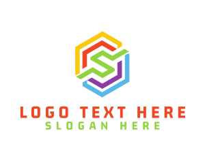 Rainbow - Rainbow Polygon S logo design