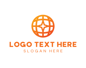 Globe - Corporate Geometric Star Globe logo design