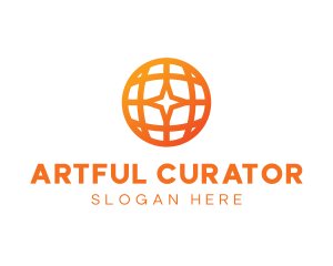 Corporate Geometric Star Globe logo design