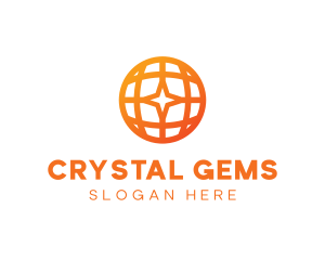 Corporate Geometric Star Globe logo design