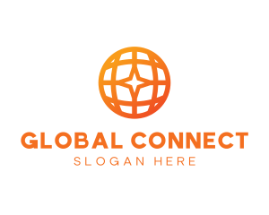 International - Corporate Geometric Star Globe logo design