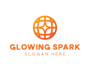 Corporate Geometric Star Globe logo design