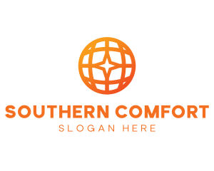 Corporate Geometric Star Globe logo design