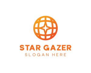 Corporate Geometric Star Globe logo design