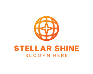 Corporate Geometric Star Globe logo design