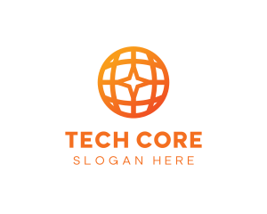 Corporate Geometric Star Globe logo design