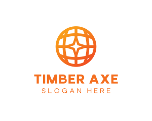 Corporate Geometric Star Globe logo design