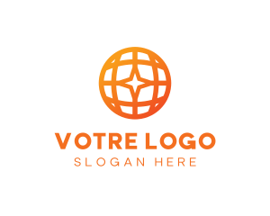 Pr - Corporate Geometric Star Globe logo design