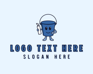 Bucket - Cleaning Bucket Janitorial logo design