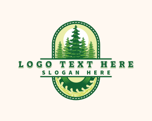 Wood - Pine Forest Woodwork logo design