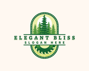 Forest - Pine Forest Woodwork logo design