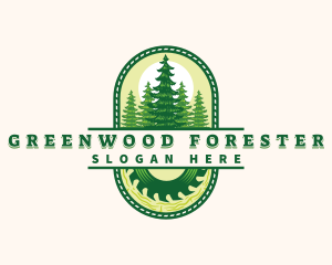 Pine Forest Woodwork logo design