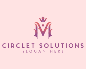 Circlet - Royalty Crown Letter M logo design