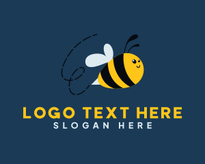 Fly - Flying Bee Wasp logo design