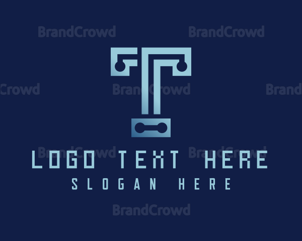 Programmer Tech Letter T Logo