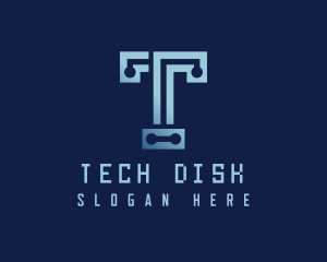 Programmer Tech Letter T logo design