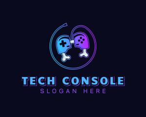 Console - Gaming Bone Console logo design
