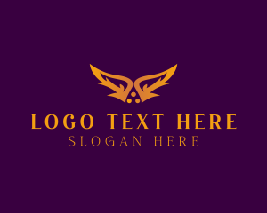 Deluxe - Creative Fantasy Wings logo design