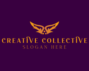 Creative Fantasy Wings  logo design