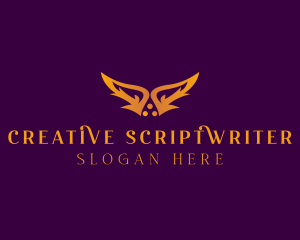 Creative Fantasy Wings  logo design