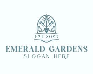 Garden Shovel Landscaping logo design