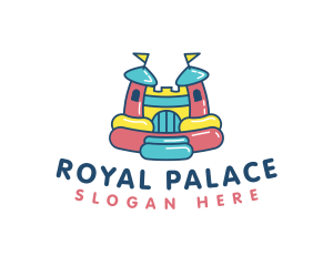 Palace - Colorful Bounce Palace logo design