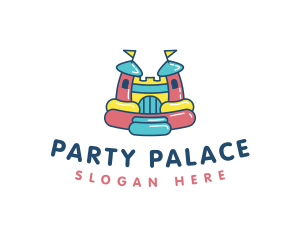 Bounce Palace Playground logo design