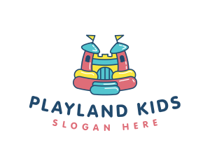 Bounce Palace Playground logo design