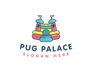 Bounce Palace Playground logo design