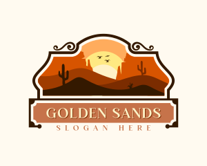 Sand - Desert Travel Dune logo design