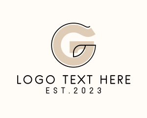 Typography - Retro Organization Letter G logo design