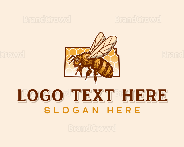 Kansas Honeybee Apiary Logo