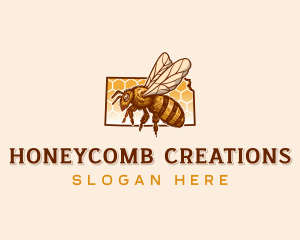 Kansas Honeybee Apiary logo design