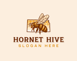 Kansas Honeybee Apiary logo design