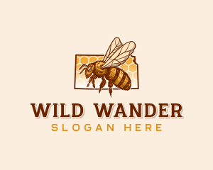 Kansas Honeybee Apiary logo design