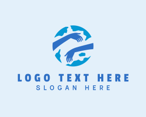 Association - Globe Embrace Advocacy logo design