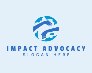 Advocacy - Globe Embrace Advocacy logo design