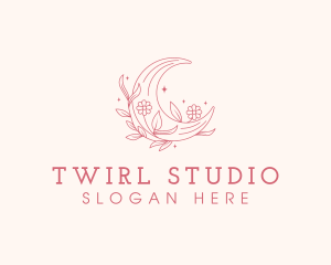 Moon Floral Boutique logo design