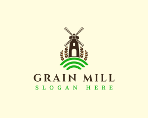 Flour Mill Agriculture logo design