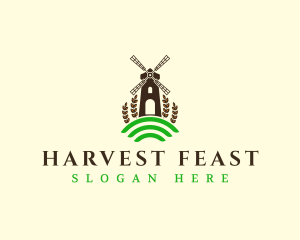 Flour Mill Agriculture logo design